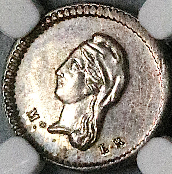 1842-Mo NGC MS 63 Mexico 1/4 Real Silver Liberty Head Mint State Coin (24051703C)