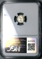 1842-Mo NGC MS 63 Mexico 1/4 Real Silver Liberty Head Mint State Coin (24051703C)