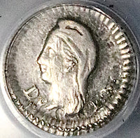 1843-Do PCGS XF 1/4 Real Durango Mint Rare Quarto Silver Coin (25060601C)