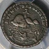 1860s PCGS VF Pazcuaro 1/8 Real Mexico Michoacan Local Rare Coin (25060303C)