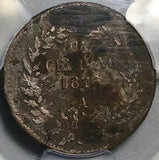 1876-As PCGS XF Mexico 1 Centavo Extremely Rare Alamos Mint Copper Coin (26032501C)