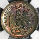 1889-Mo NGC MS 64 BN Mexico 1 Centavo Eagle Snake Copper Coin (23090403C)