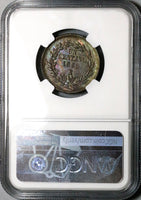1889-Mo NGC MS 64 BN Mexico 1 Centavo Eagle Snake Copper Coin (23090403C)