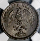 1898-Mo NGC MS 63 Mexico 1 Centavo Mint State Restyled Eagle Copper Coin (26102202C)