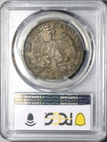 1871-Do PCGS AU 50 Mexico 1  Peso Durango Mint Scarce Silver Coin POP 2/5 (25051301D)
