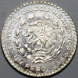 1966-Mo Mexico 1 Peso Morelos Choice BU Silver Coin (23101401R)