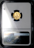 1898-Go NGC MS 65 Mexico Gold 1 Peso Guanajuato Mint GEM Coin (26030701D)