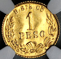 1904-Cn NGC MS 64 Mexico Gold 1 Peso Culiacan Mint State Coin (24030101C)