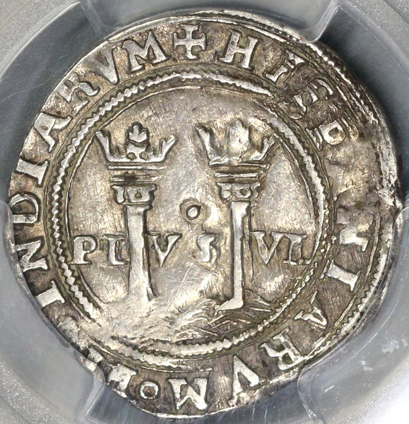 1504-LM PCGS XF 45 Mexico 1 Real Carlos Joanna Silver Reales Coin (19082301D)
