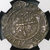 1572 NGC XF 40 Mexico 1 Real Cob Philip II Spain Colonial Silver Coin (25110803C)