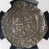 1572 NGC XF 40 Mexico 1 Real Cob Philip II Spain Colonial Silver Coin (25110803C)