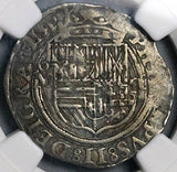 1572-Mo O NGC XF 45 Mexico 1 Real Philip II Spain Colonial Silver Coin (24102201D)