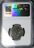 1572-Mo O NGC XF 45 Mexico 1 Real Philip II Spain Colonial Silver Coin (24102201D)