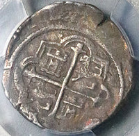 1607 PCGS VF 35 Mexico 1 Real Cob Philip III Spain Colony Silver Coin POP 1/0 (26092903C)