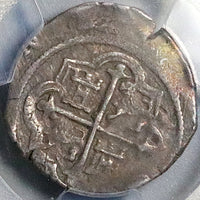 1607 PCGS VF 35 Mexico 1 Real Cob Philip III Spain Colony Silver Coin POP 1/0 (26092903C)