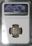 1742-Mo NGC VF Mexico 1 Real Philip V Silver Colonial Spain Coin (23050301C)