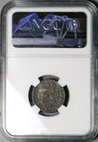 1743/2 NGC AU 53 Mexico 1 Real Philip V Colonial Spain Rare Overdate Silver Coin POP 1/1 (24121001D)
