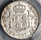 1807/6 PCGS AU Mexico 1 Real Charles IIII Colonial Spain Silver Coin (23062502C)