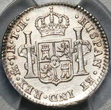 1807/6 PCGS AU Mexico 1 Real Charles IIII Colonial Spain Silver Coin (23062502C)