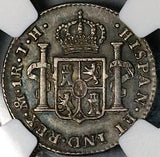 1809 NGC AU 55 Mexico 1 Real, Ferdinand VII Spain Colony Silver Con (24091903C)
