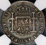 1809 NGC AU 55 Mexico 1 Real, Ferdinand VII Spain Colony Silver Con (24091903C)
