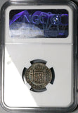 1809 NGC AU 55 Mexico 1 Real, Ferdinand VII Spain Colony Silver Con (24091903C)