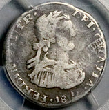 1812 PCGS F 12 Mexico 1 Real Rare War Independence Zacatecas Silver Coin POP 1/3 (26070305C)
