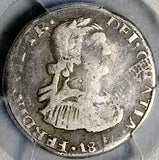 1812 PCGS F 12 Mexico 1 Real Rare War Independence Zacatecas Silver Coin POP 1/3 (26070305C)