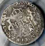 1812 PCGS F 12 Mexico 1 Real Rare War Independence Zacatecas Silver Coin POP 1/3 (26070305C)