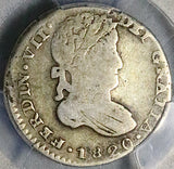 1820-Z PCGS F 12 Mexico 1 Real War Independence Zacatecas Silver Coin POP 1/4 (26070401C)