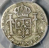 1820-Z PCGS F 12 Mexico 1 Real War Independence Zacatecas Silver Coin POP 1/4 (26070401C)