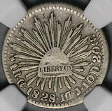 1828-Go NGC VF 20 Mexico 1 Real Guanajuato Mint Silver Coin POP 1/2 (26070303C)