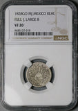 1828-Go NGC VF 20 Mexico 1 Real Guanajuato Mint Silver Coin POP 1/2 (26070303C)