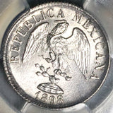 1898-Go PCGS MS 65 Mexico 20 Centavos Guanajuato Mint GEM Silver Coin (26020502C)