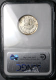 1898-Zs NGC MS 61 Mexico 20 Centavos Zacatecas Mint Silver Vintage Holder Coin (25042504C)