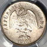 1902-Cn PCGS MS 63 Mexico 20 Centavos Culiacan Silver Coin 98k Minted (23050101C)