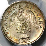1902-Zs PCGS MS 65 Mexico 20 Centavos Zacatecas Mint GEM Silver Coin POP 1/0 (25103004D)
