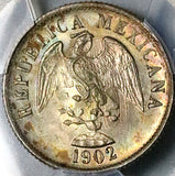 1902-Zs PCGS MS 65 Mexico 20 Centavos Zacatecas Mint GEM Silver Coin POP 1/0 (25103004D)