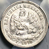 1878-Ho PCGS XF Mexico 25 Centavos Hermosillo Mint 23k Error Silver Coin (26010902C)