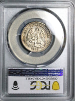 1881-Ho PCGS XF Mexico 25 Centavos Hermosillo Mint 19k Silver Coin (25091803C)