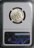 1883/2-Ga NGC Fine Mexico 25 Centavos Guadalajara Mint Rare Silver Coin (23060405C)