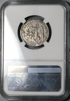 1883/2-Ga NGC XF Mexico 25 Centavos Guadalajara Rare Silver Coin (23092001C)