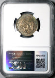 1889-Ga NGC MS 63 Mexico 25 Centavos Guadalajara Rare Silver Coin (24110301C)