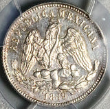 1889-Mo PCGS AU Mexico City 25 Centavos Balance Scale Silver Coin (25092904C)