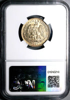 1890-Go NGC MS 62 Mexico 25 Centavos Guanajuato Mint State Silver Coin (25061601C)