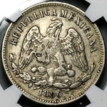 1890-Ho NGC XF 40 Mexico 25 Centavos Hermosillo Rare 18k Silver Coin POP 1/0 (24121005C)