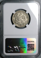 1890-Ho NGC XF 40 Mexico 25 Centavos Hermosillo Rare 18k Silver Coin POP 1/0 (24121005C)