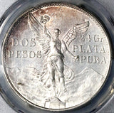 1921 PCGS UNC Mexico 2 Dos Pesos Independence Centennial Silver Coin (25032801C)