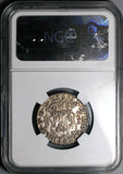 1741-Mo NGC XF 45 Mexico 2 Reales Philip V Spain Colonial Pillars Globes Coin (24021202C)