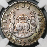 1753-Mo NGC XF Mexico 2 Reales Pillars Ferdinand V Colonial Silver Coin (25021601C)